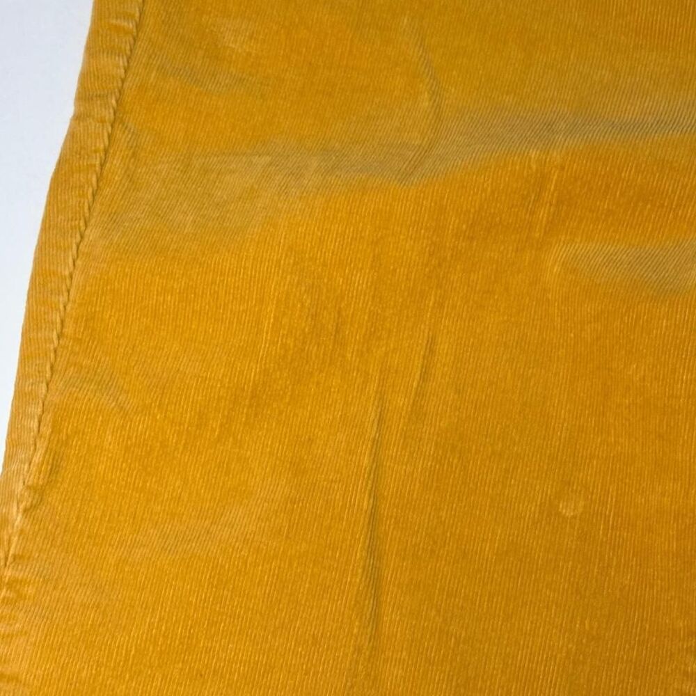 Talbots Mustard Yellow Corduroy Straight Leg Pants Size 10 - Picture 3 of 6